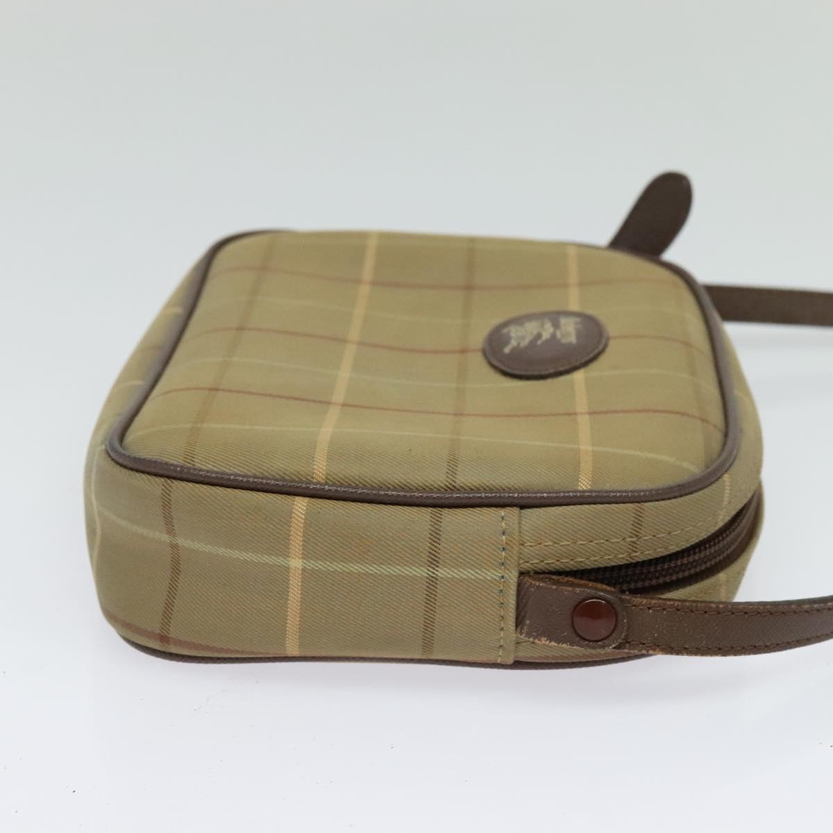 Burberry Vintage Check Beige Canvas Shoulder Bag ( )