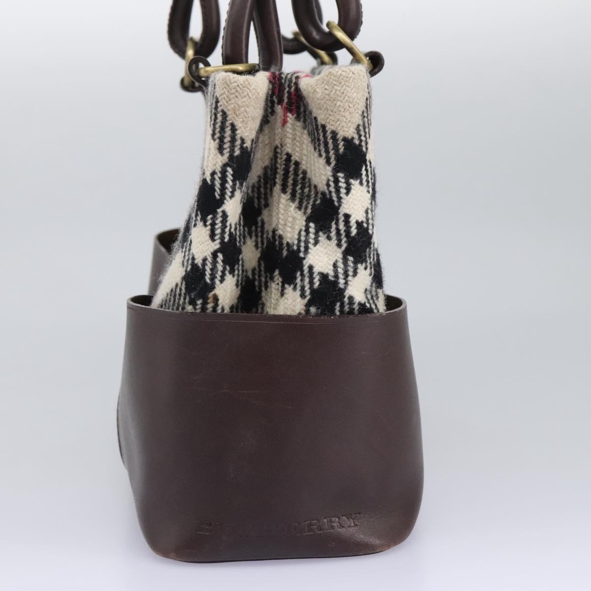 Burberry Nova Check Beige Wool Handbag ( )