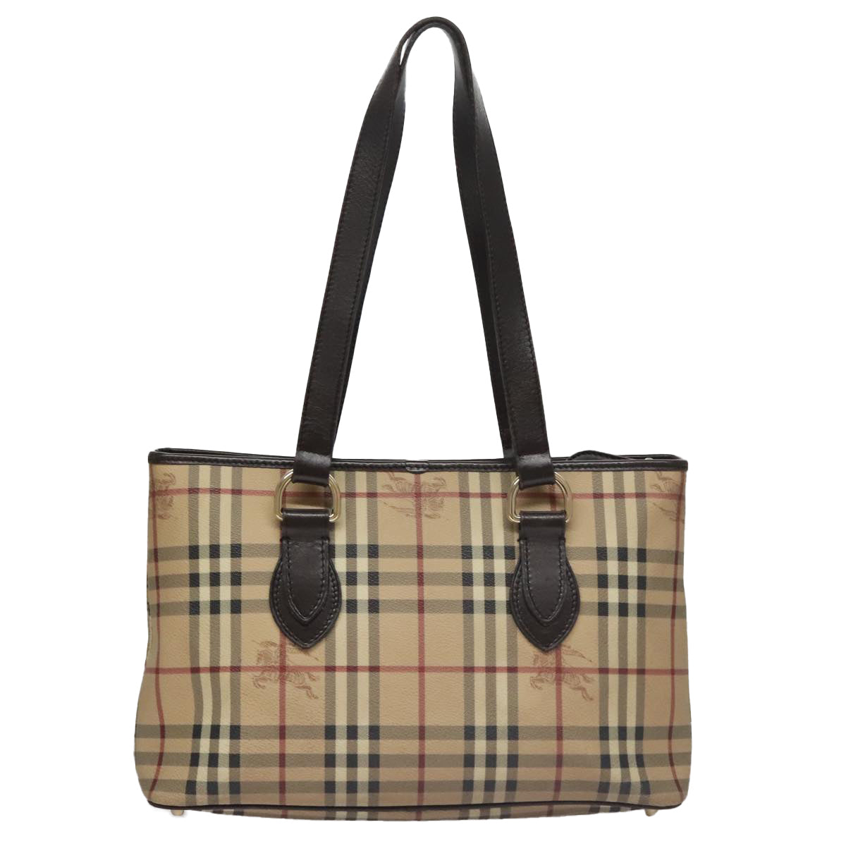 Burberry Nova Check Beige Canvas Tote Bag ( )