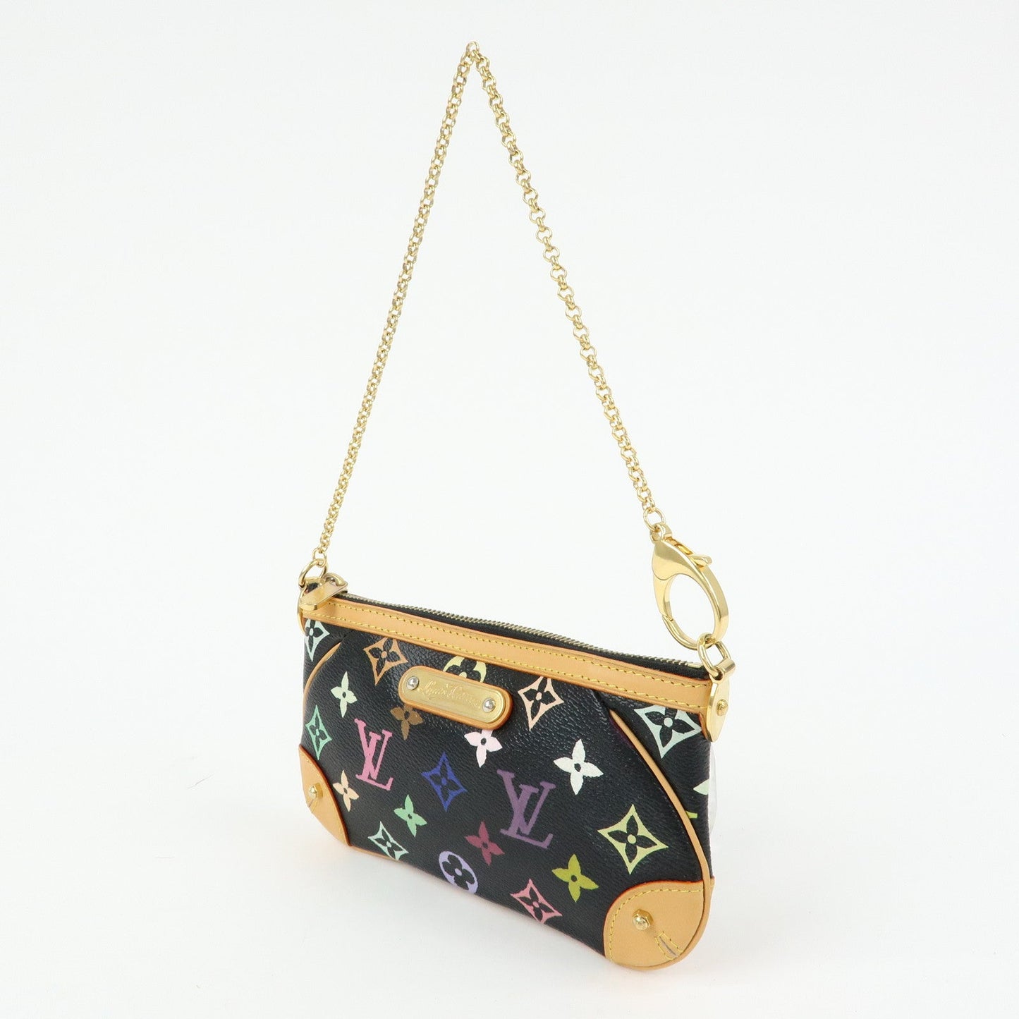 Louis Vuitton Monogram Multi Color Pochette Milla MM Noir M60097