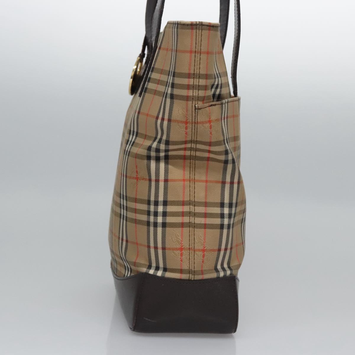 Burberry Nova Check Beige Canvas Tote Bag ( )