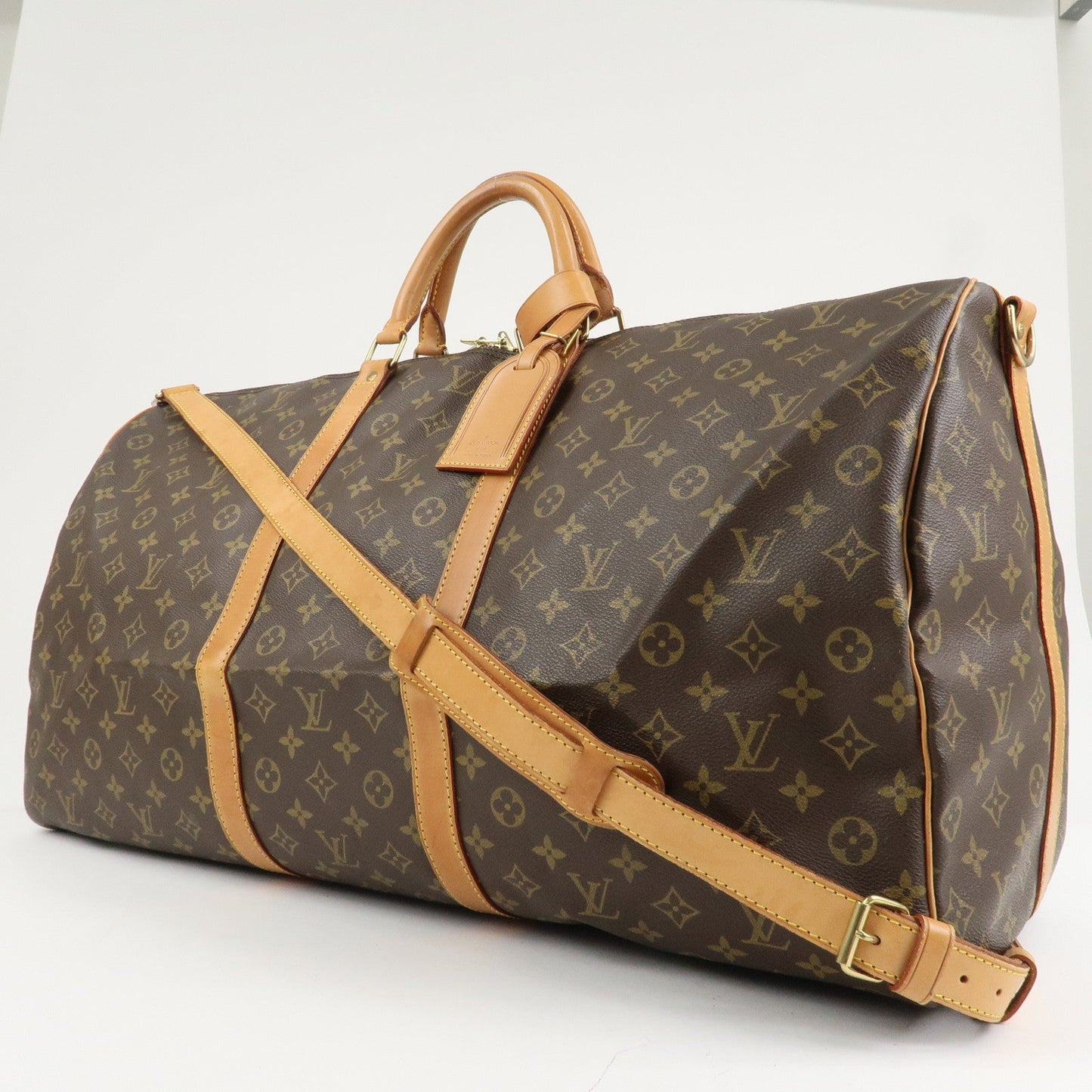 Louis Vuitton Monogram Keep All Bandouliere 60 Boston Bag M41412