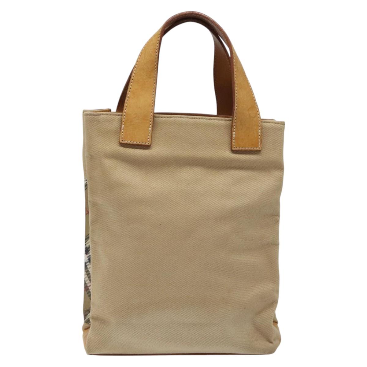 Burberry Nova Check Brown Canvas Handbag ( )