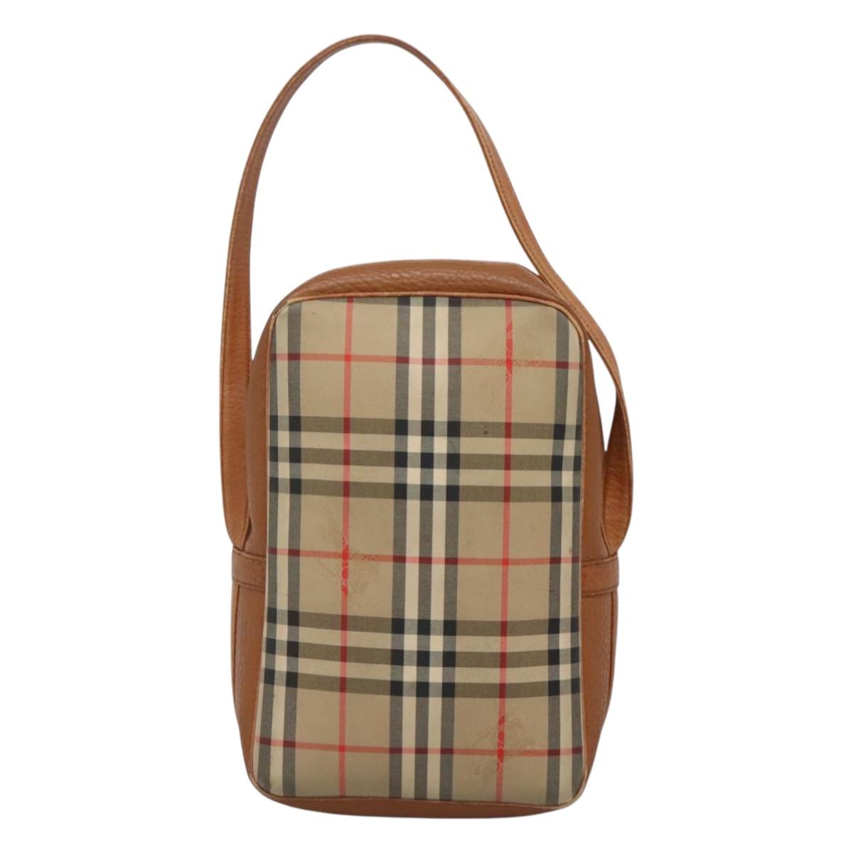 Burberry Nova Check Beige Canvas Shoulder Bag ( )