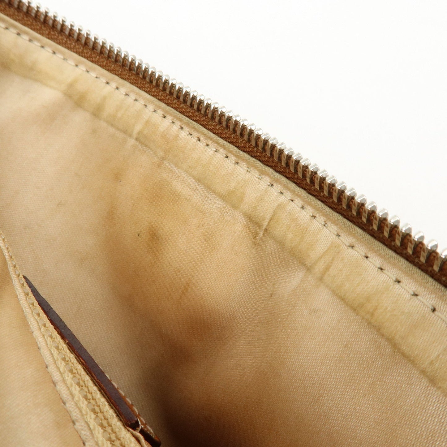 Christian Dior Romantic Trotter PVC Leather Shoulder Bag Brown