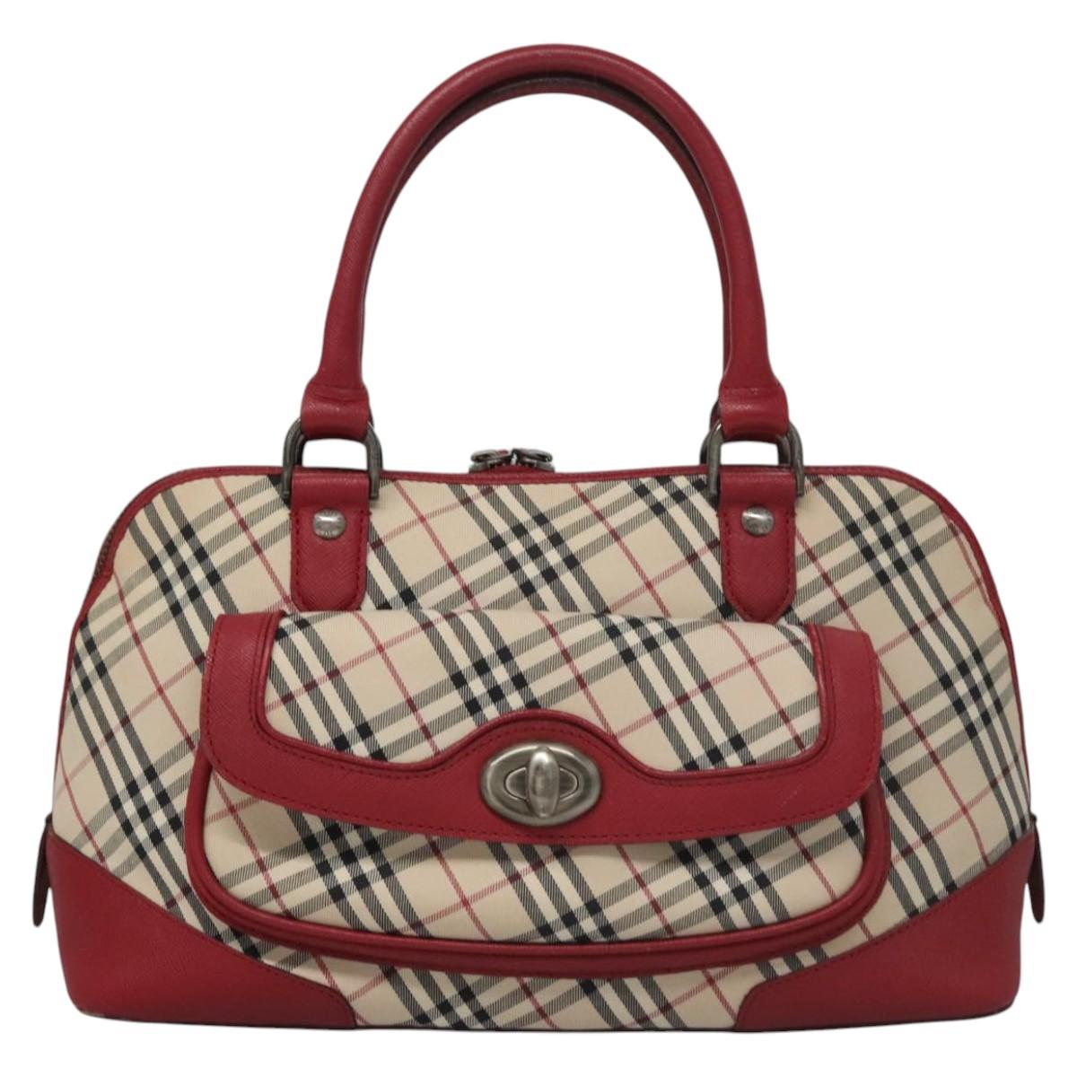 Burberry Nova Check Beige Canvas Handbag ( )
