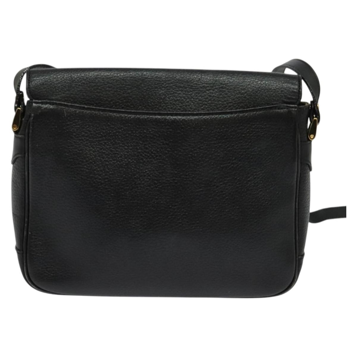 Burberry Nova Check Black Leather Shoulder Bag ( )