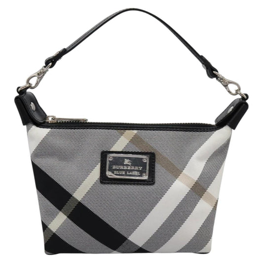 Burberry Nova Check Grey Canvas Clutch Bag ( )