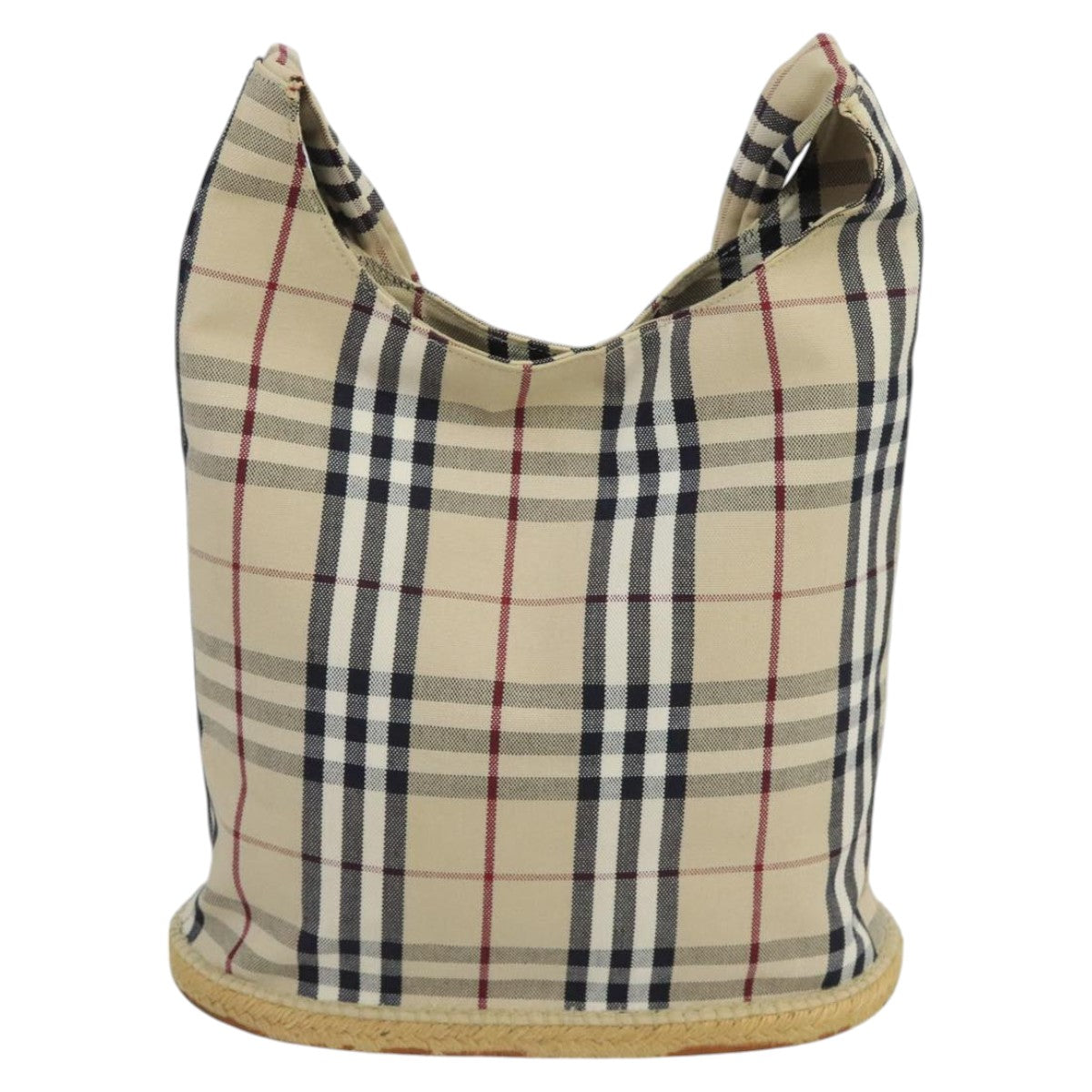 Burberry Nova Check Beige Canvas Shoulder Bag ( )