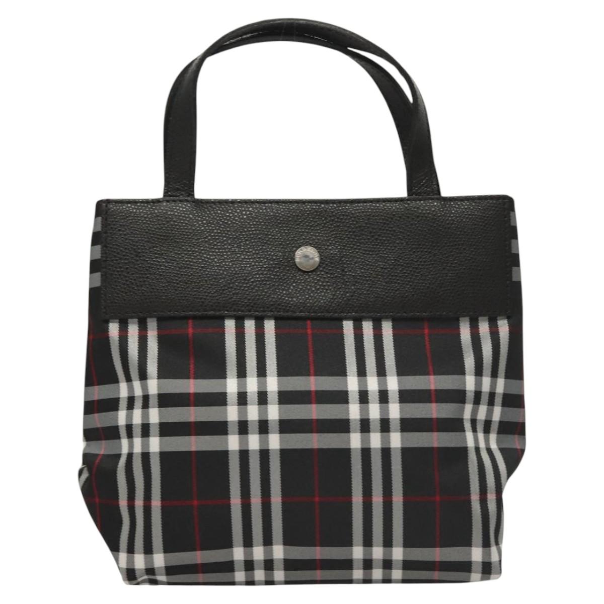 Burberry Nova Check Black Nylon Handbag ( )
