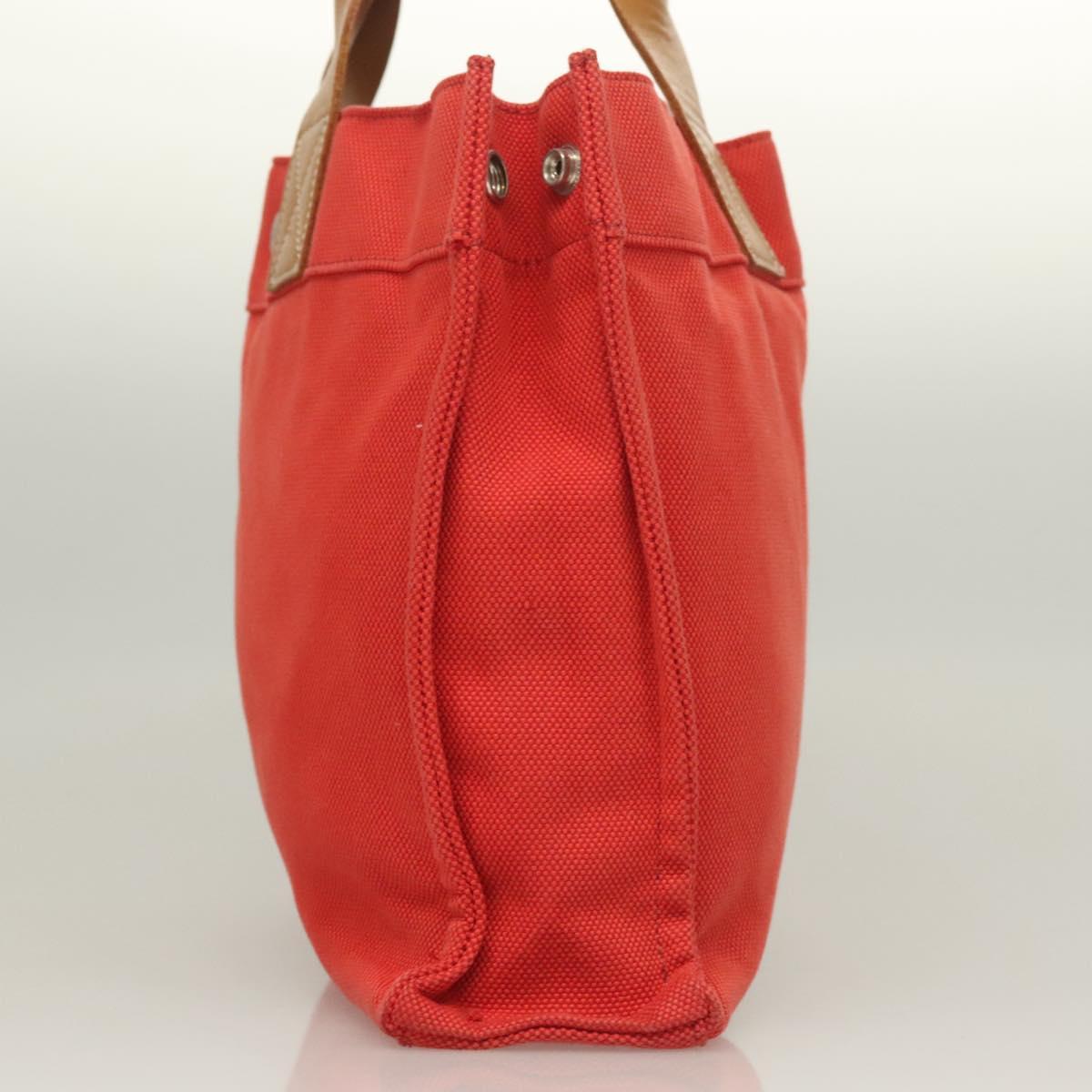 Burberry Red Canvas Tote Bag ( )