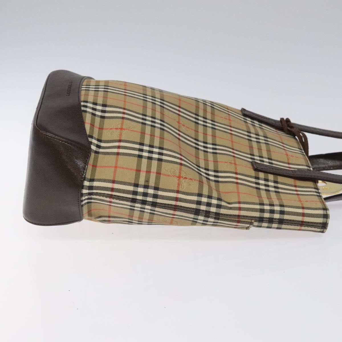 Burberry Nova Check Beige Canvas Tote Bag ( )