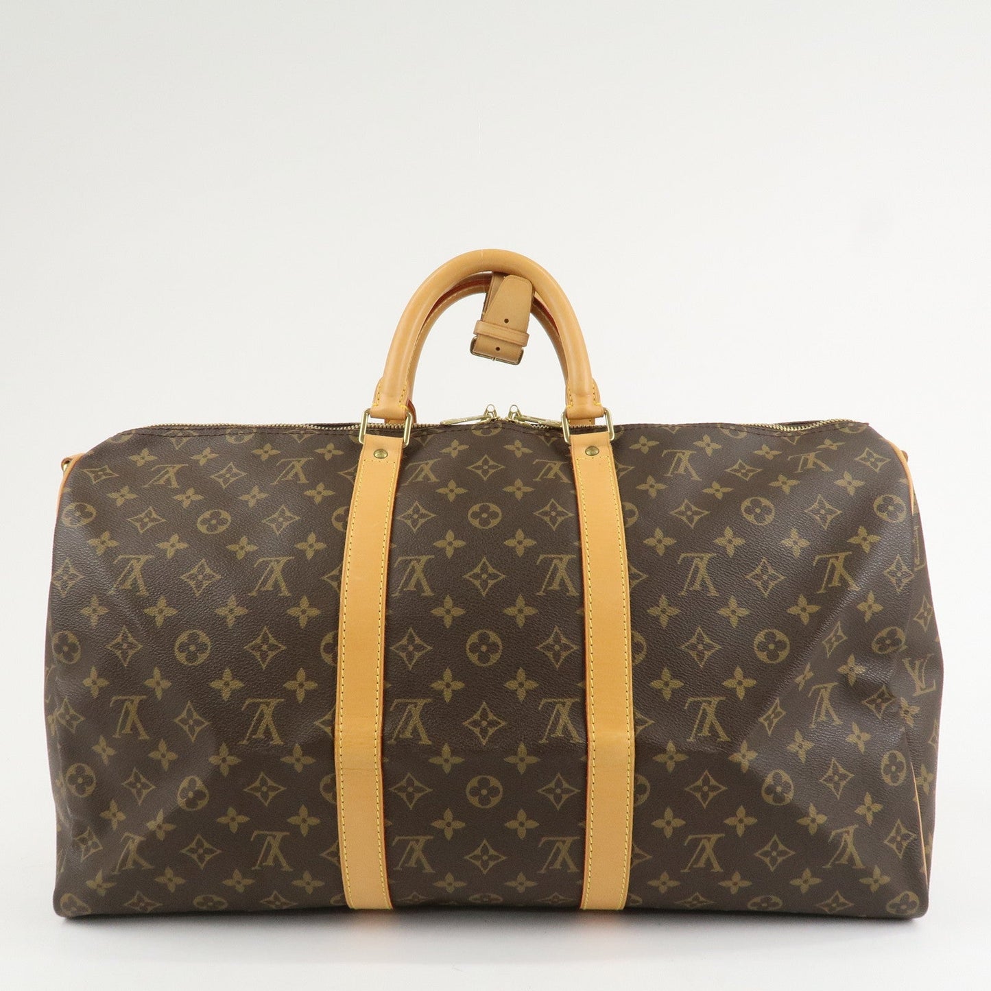 Louis Vuitton Monogram Keep All Bandouliere 50 Boston Bag M41416