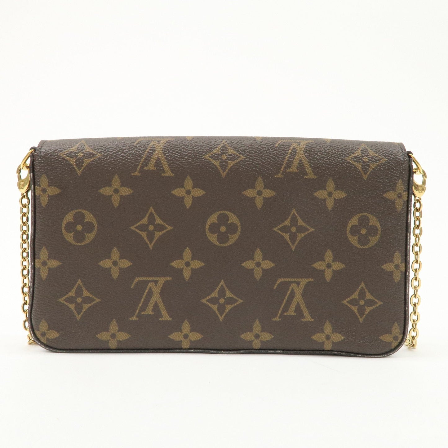Louis Vuitton Monogram Pochette Felicie Shoulder Bag Brown M61276