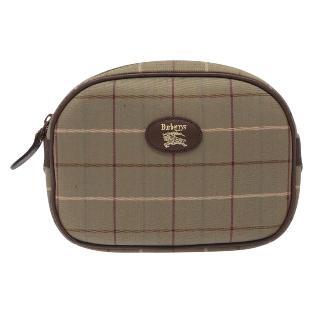 Burberry Nova Check Beige Canvas Clutch Bag ( )