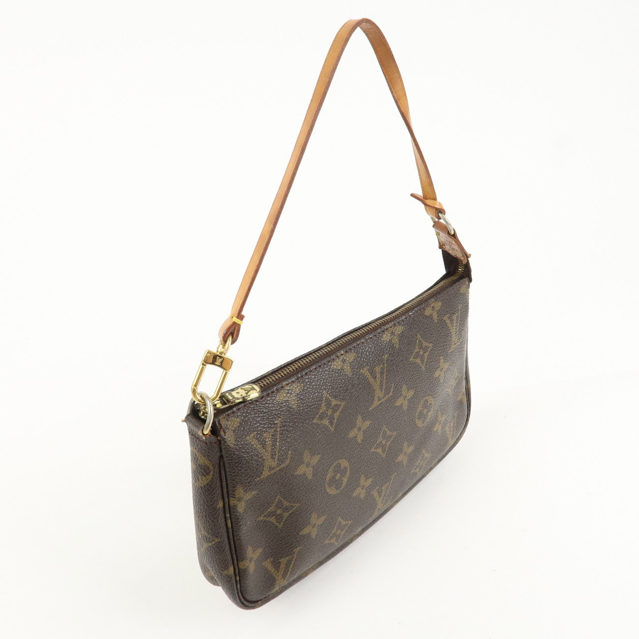 Louis Vuitton Monogram Pochette Accessoires Hand Bag Brown M51980