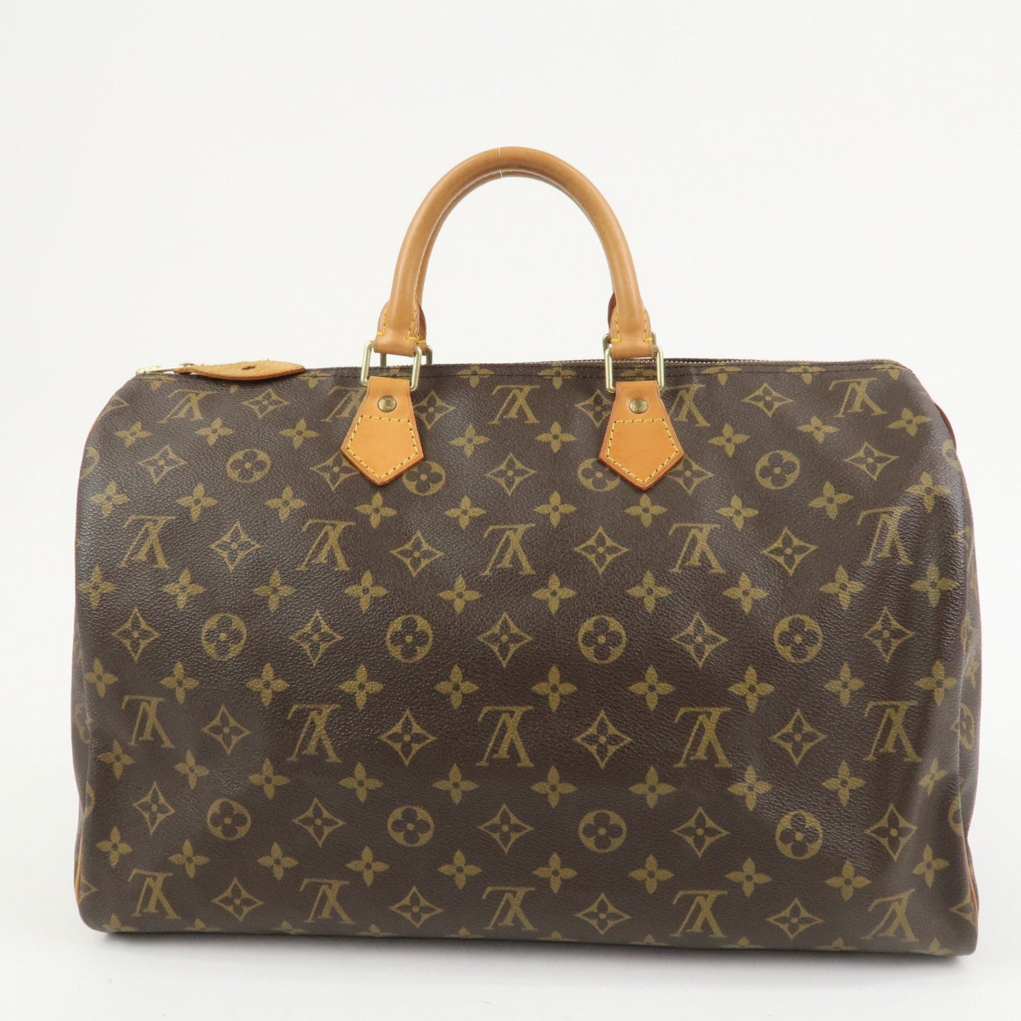 Louis Vuitton Monogram Speedy 40 Hand Bag Boston Bag Brown M41522