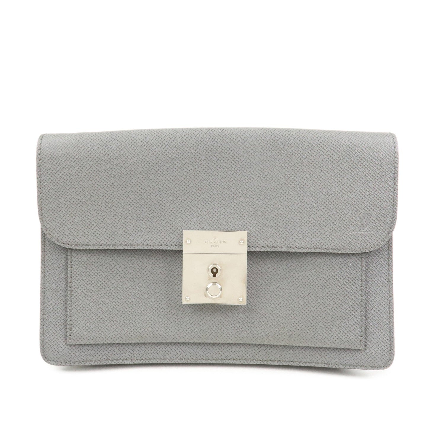 Louis Vuitton Taiga Leather Neo Belaia Clutch Bag Glacier M32683
