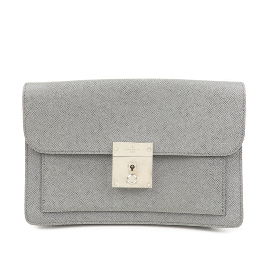 Louis Vuitton Taiga Leather Neo Belaia Clutch Bag Glacier M32683