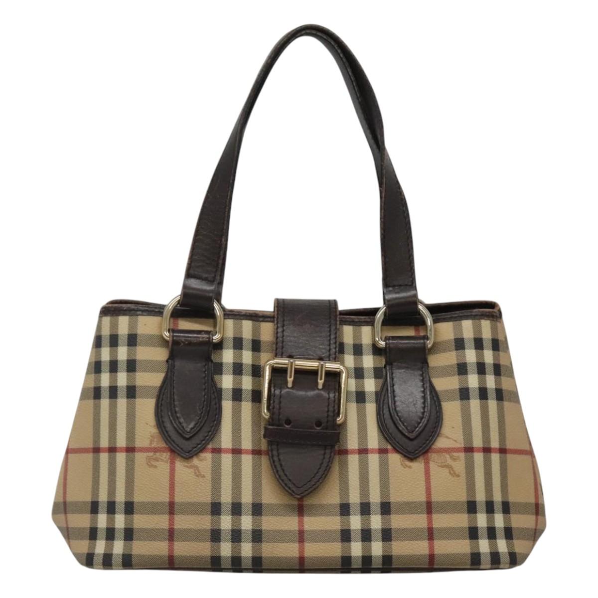 Burberry Nova Check Beige Canvas Tote Bag ( )