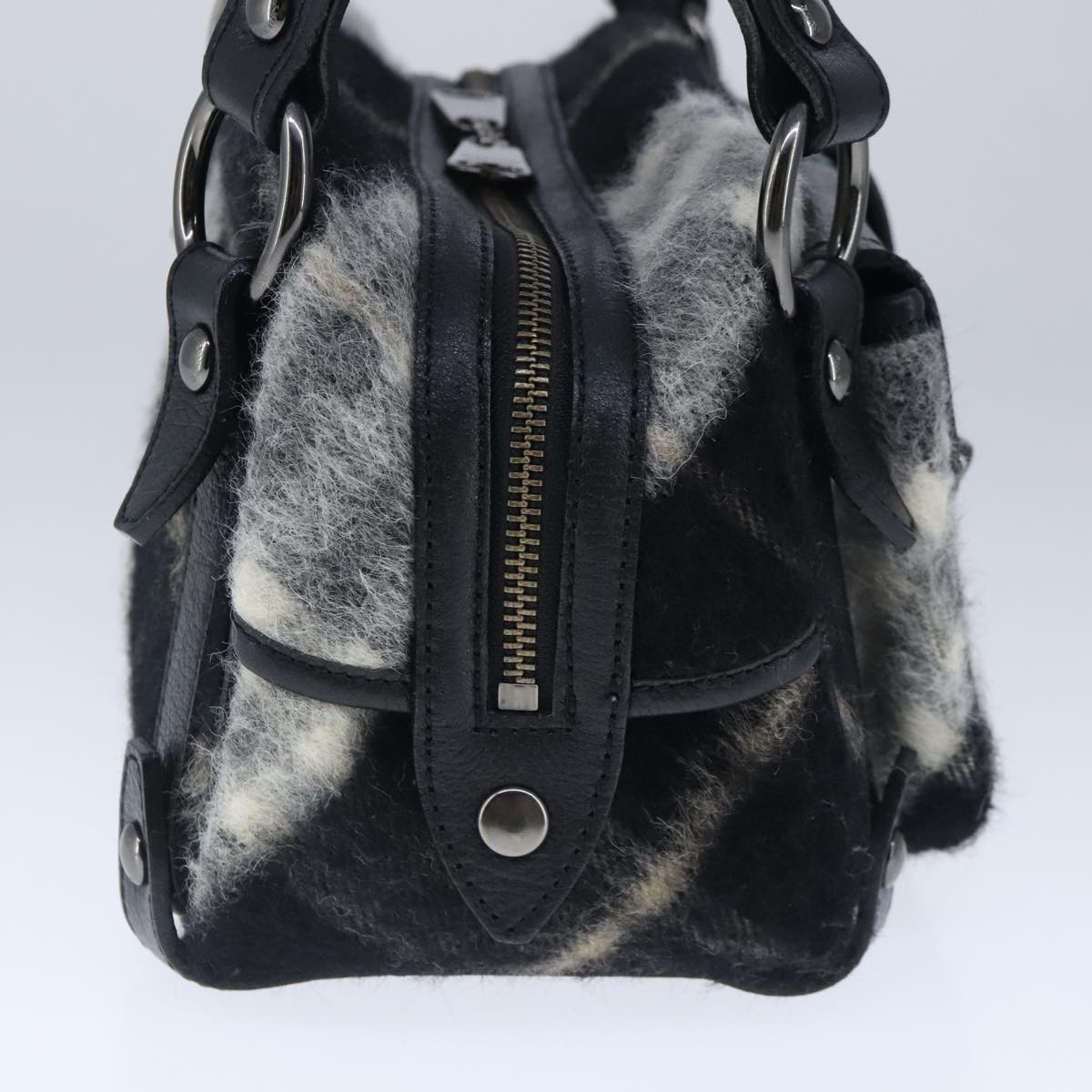 Burberry Blue Label Black Wool Shoulder Bag ( )