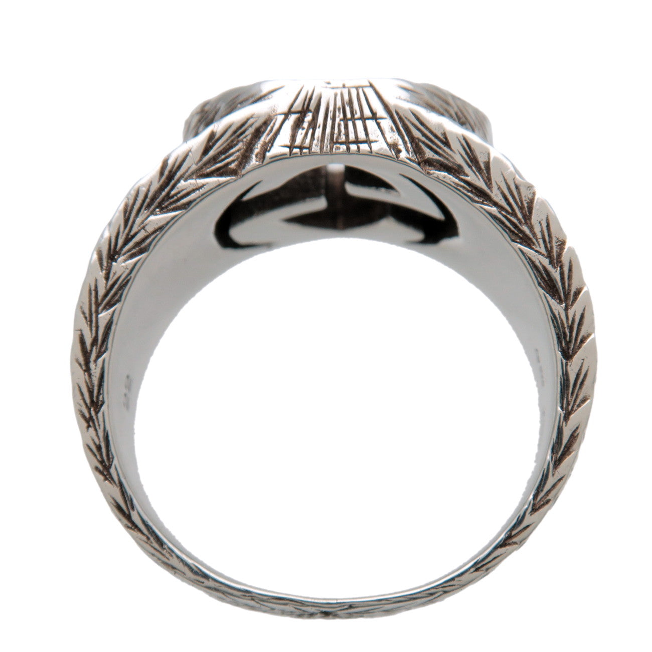GUCCI Interlocking G Ring SV925 Silver #22 US10.5 EU62 HK22 455302