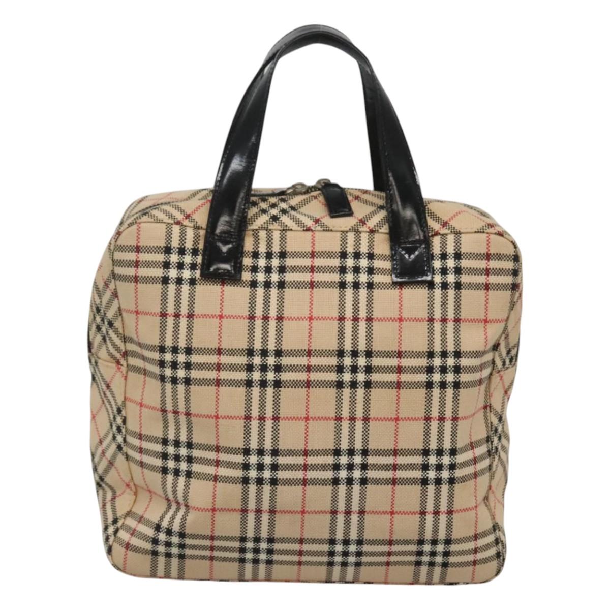 Burberry Nova Check Beige Canvas Handbag ( )