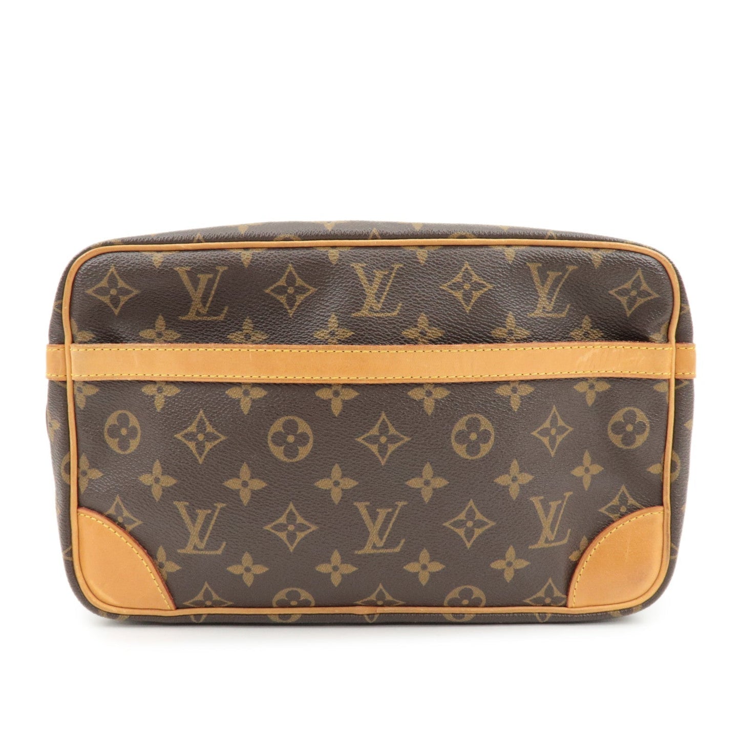 Louis Vuitton Monogram Compiegne 28 Pouch Clutch Bag Brown M51845