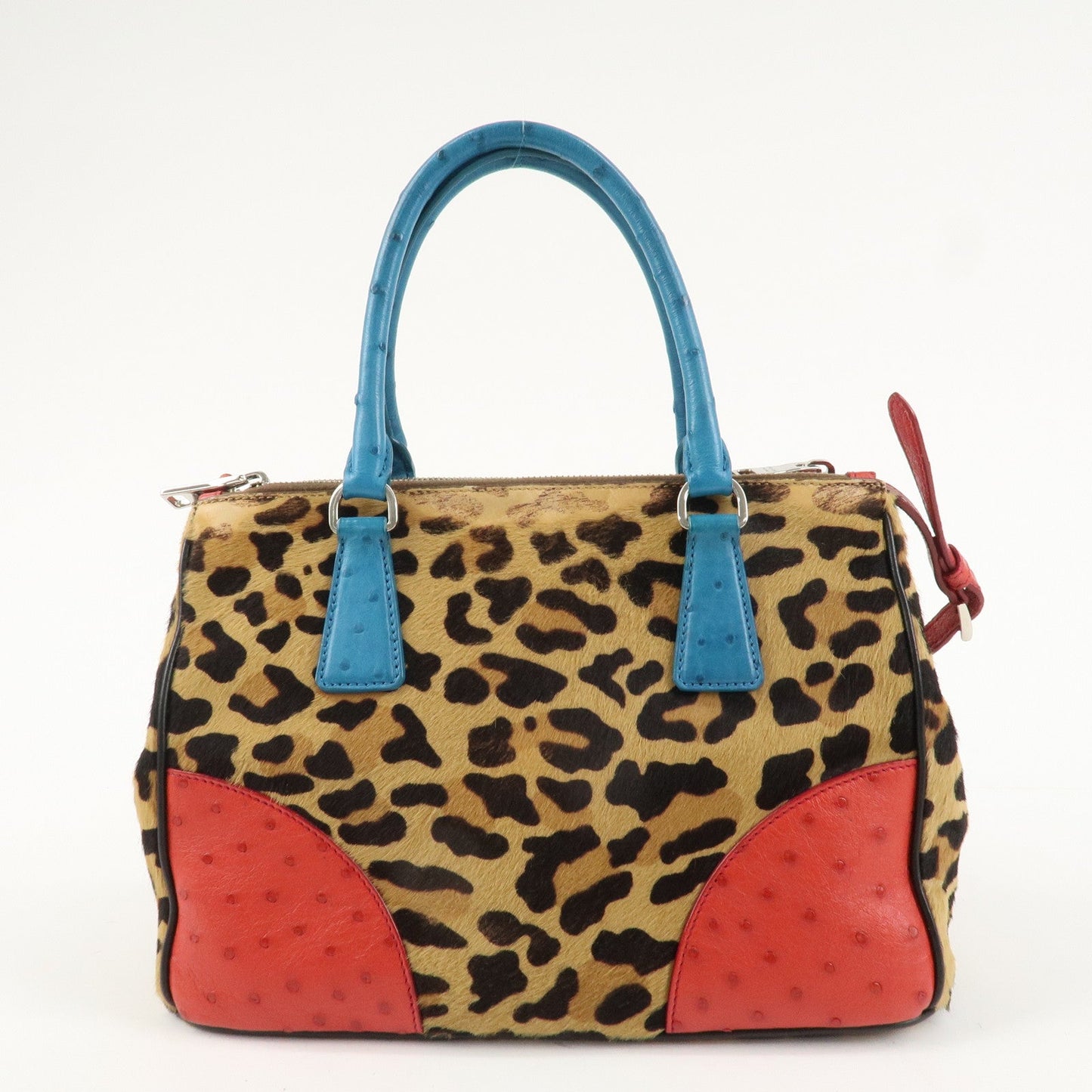 PRADA Galleria Triangle Logo Unborn Calf Leather 2Way Bag 1BA863