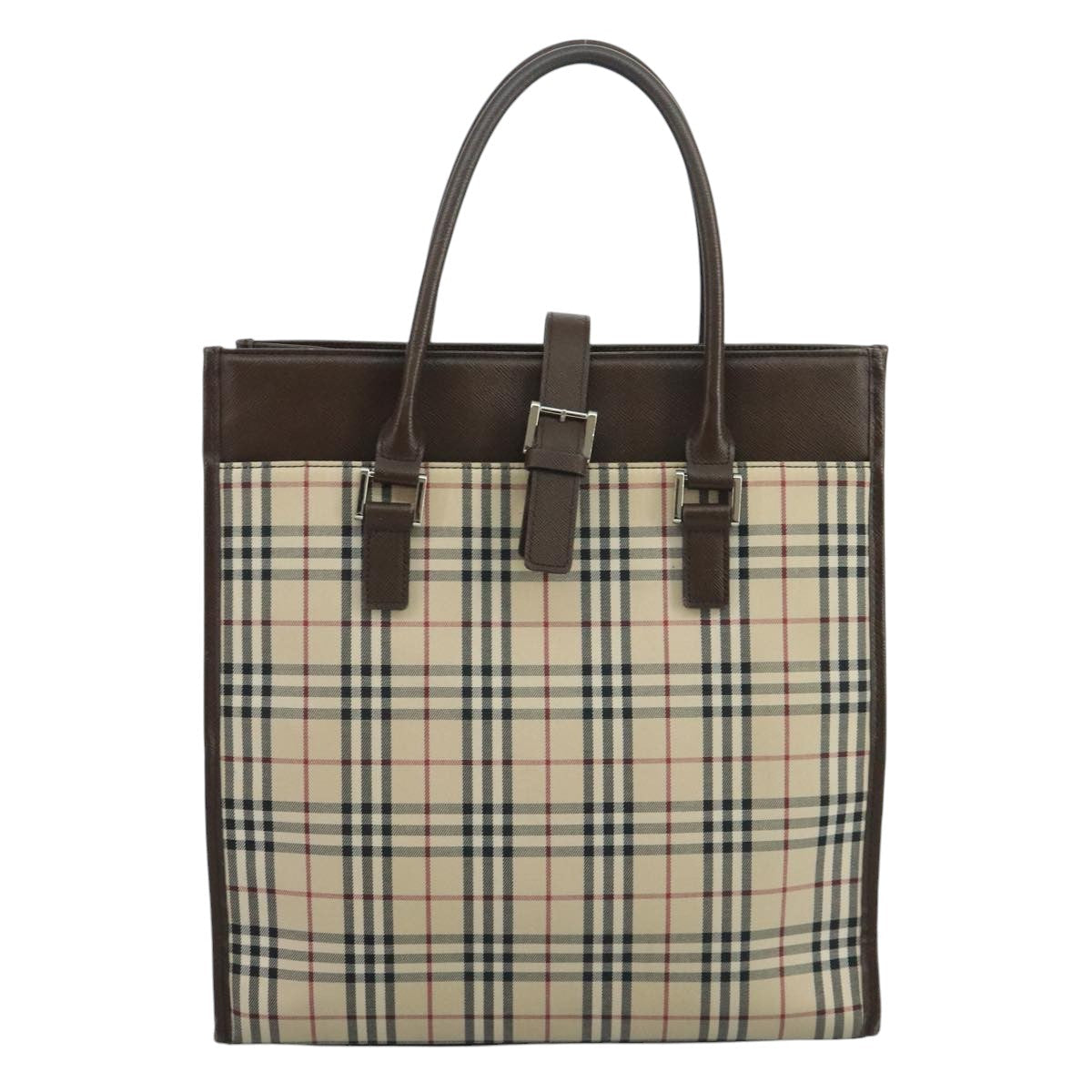 Burberry Nova Check Beige Canvas Tote Bag ( )