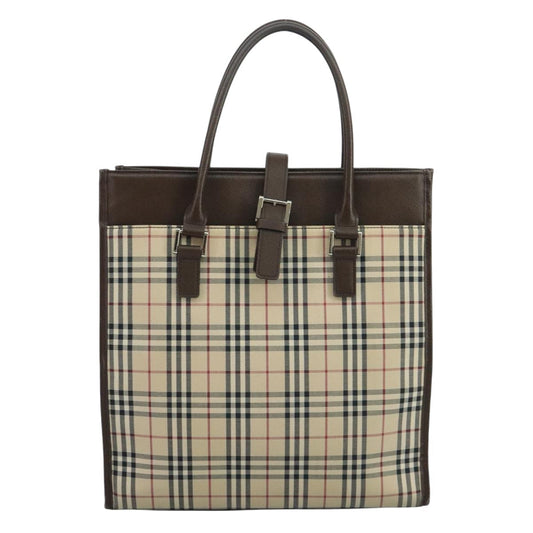 Burberry Nova Check Beige Canvas Tote Bag ( )