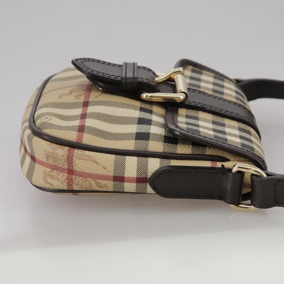 Burberry Nova Check Beige Canvas Shoulder Bag ( )