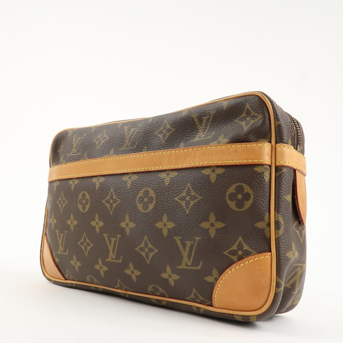Louis Vuitton Monogram Compiegne 28 Pouch Clutch Bag Brown M51845