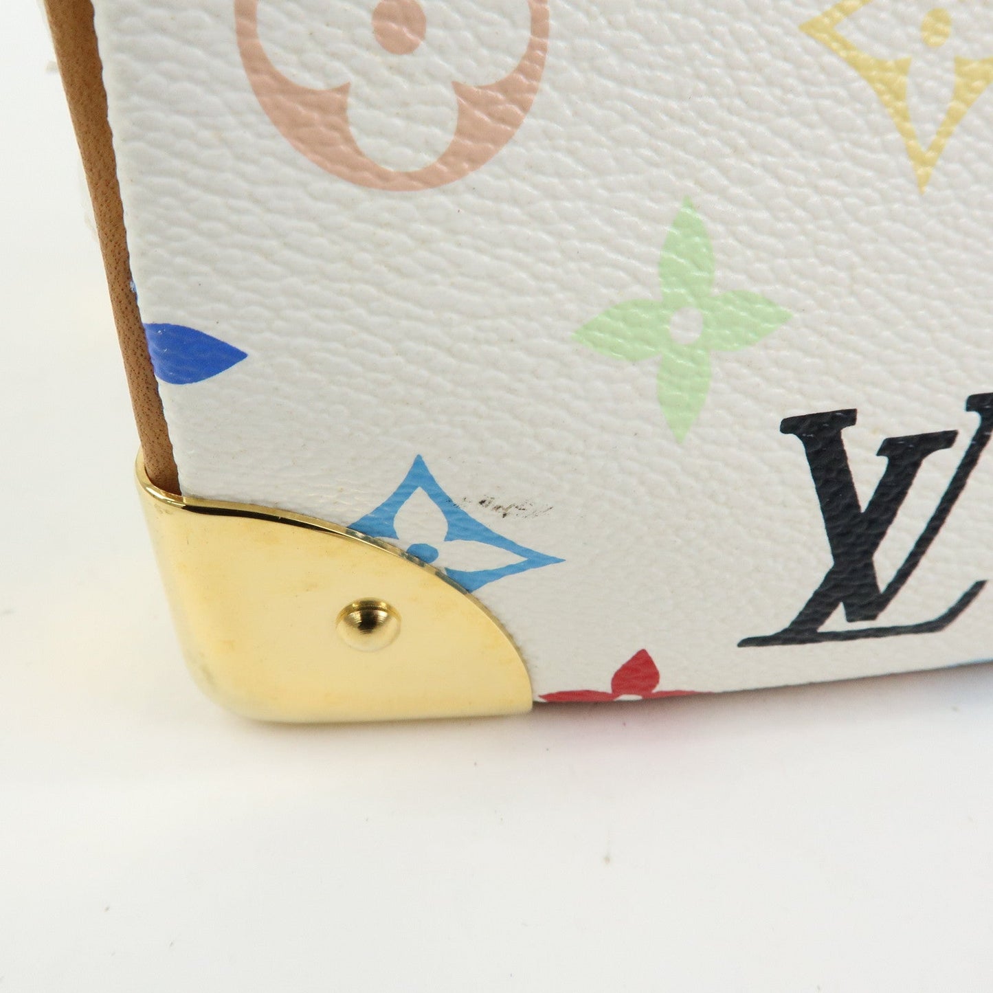 Louis Vuitton Monogram Multicolor Trouville Hand Bag Blanc M92663