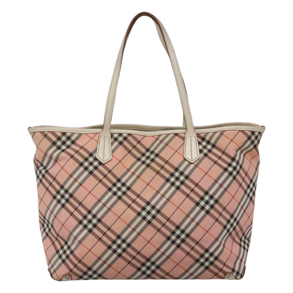 Burberry Nova Check Pink Nylon Tote Bag ( )