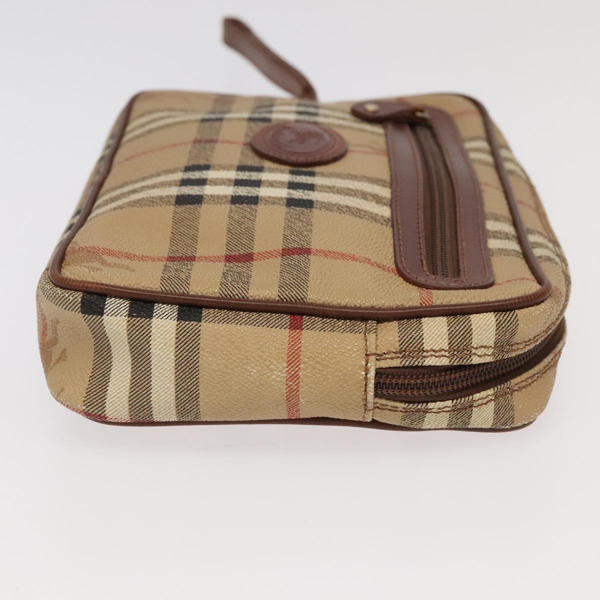 Burberry Nova Check Beige Canvas Clutch Bag ( )