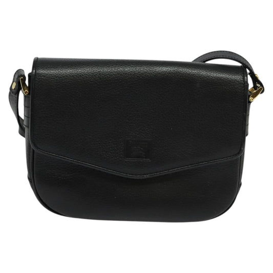 Burberry Nova Check Black Leather Shoulder Bag ( )