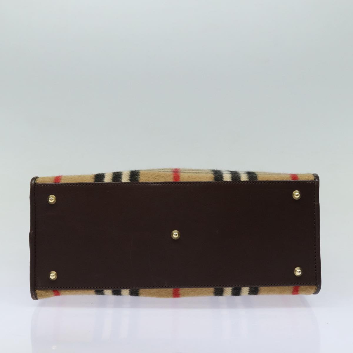 Burberry Nova Check Beige Wool Shoulder Bag ( )