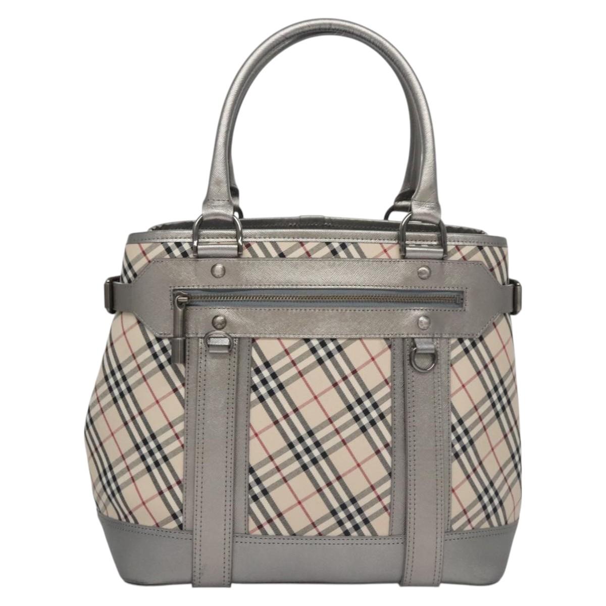 Burberry Nova Check Beige Canvas Tote Bag ( )