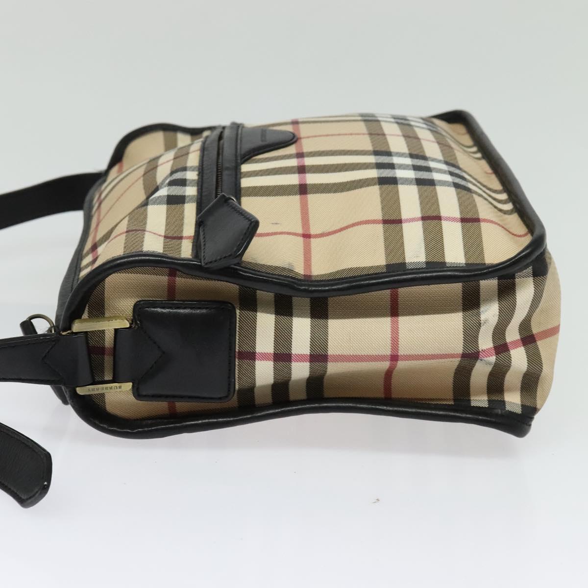 Burberry Nova Check Beige Canvas Shoulder Bag ( )