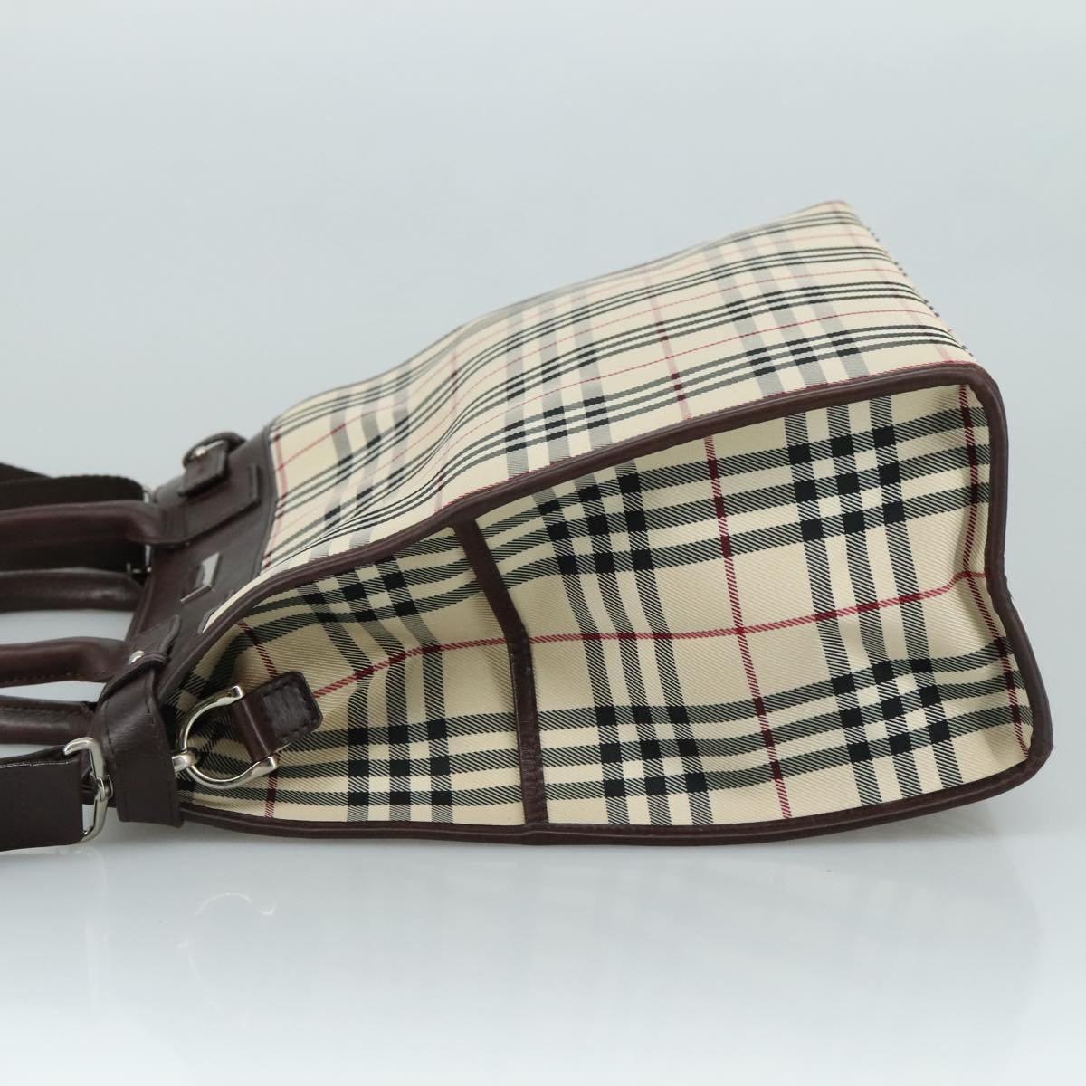 Burberry Nova Check Beige Canvas Handbag ( )