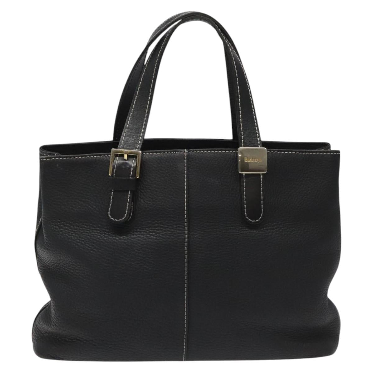 Burberry Nova Check Black Leather Tote Bag ( )