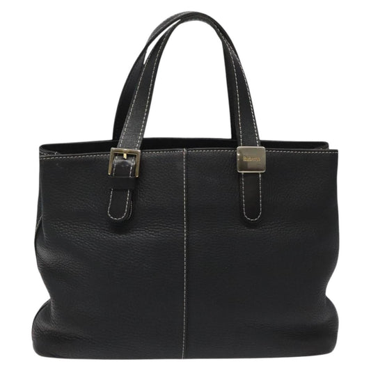 Burberry Nova Check Black Leather Tote Bag ( )