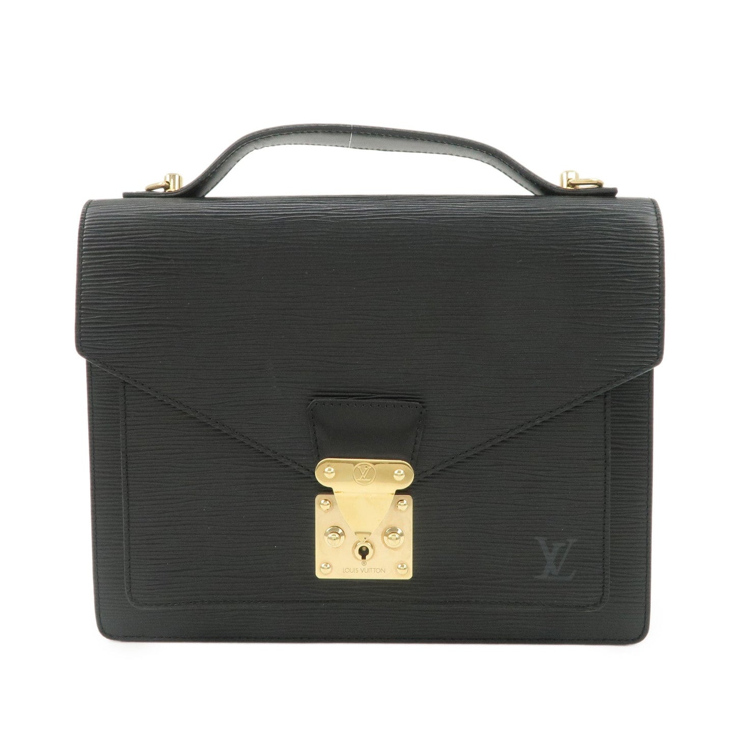 Louis Vuitton Epi Monseau 2Way Shoulder Bag Hand Bag Black M52122