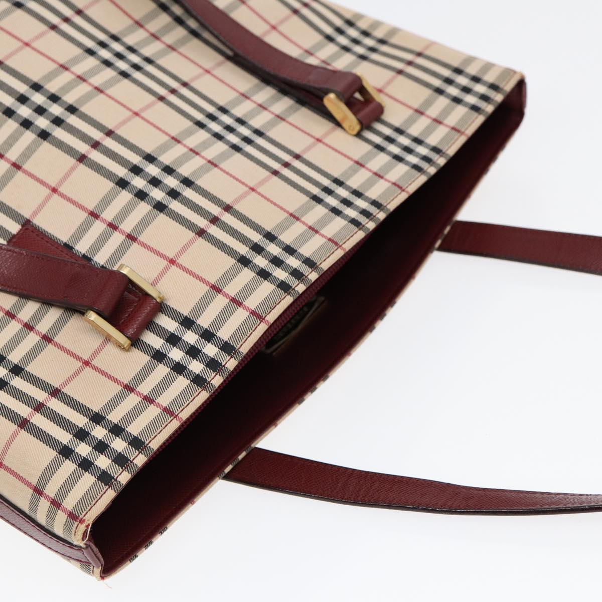Burberry Nova Check Beige Canvas Tote Bag ( )
