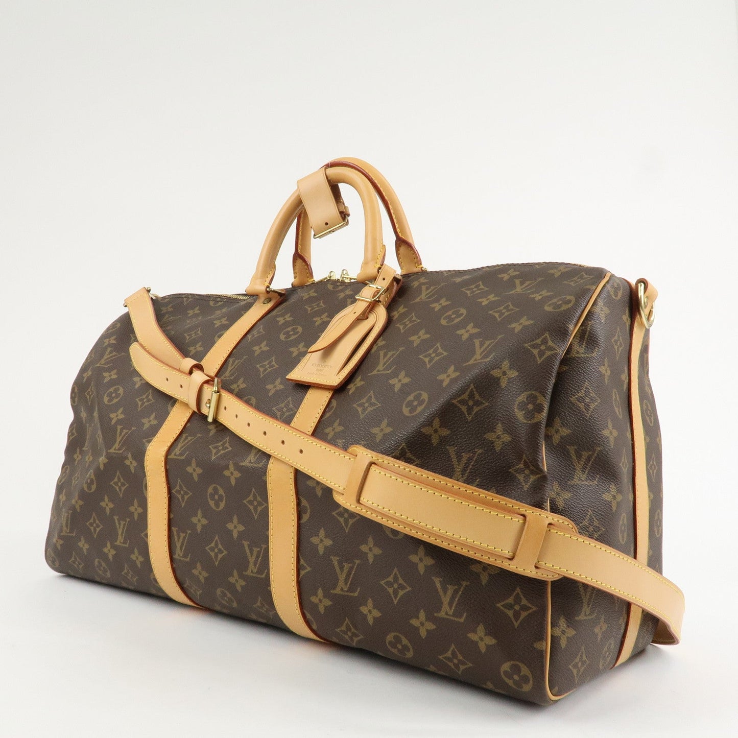 Louis Vuitton Monogram Keep All Bandouliere 50 Boston Bag M41416