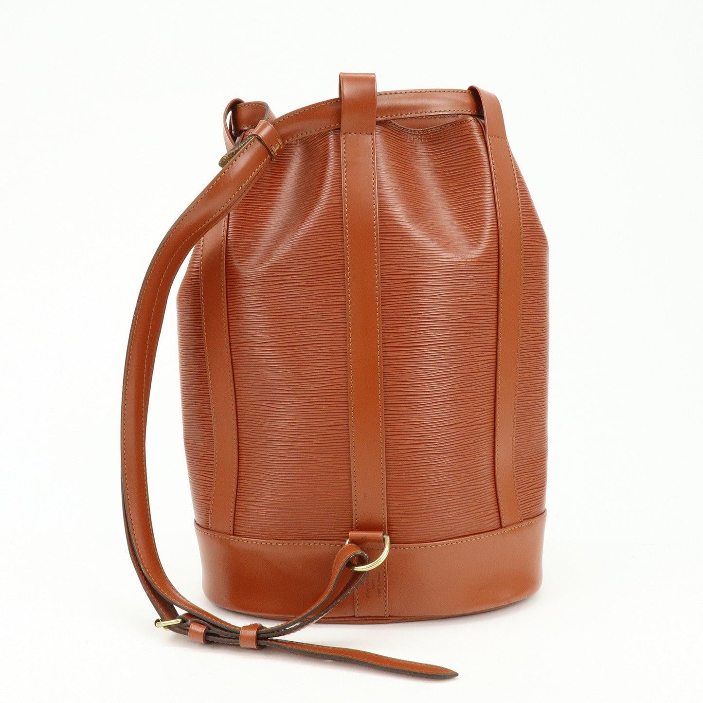 Louis Vuitton Epi Randonnee PM Shoulder Bag Kenya Brown M52353