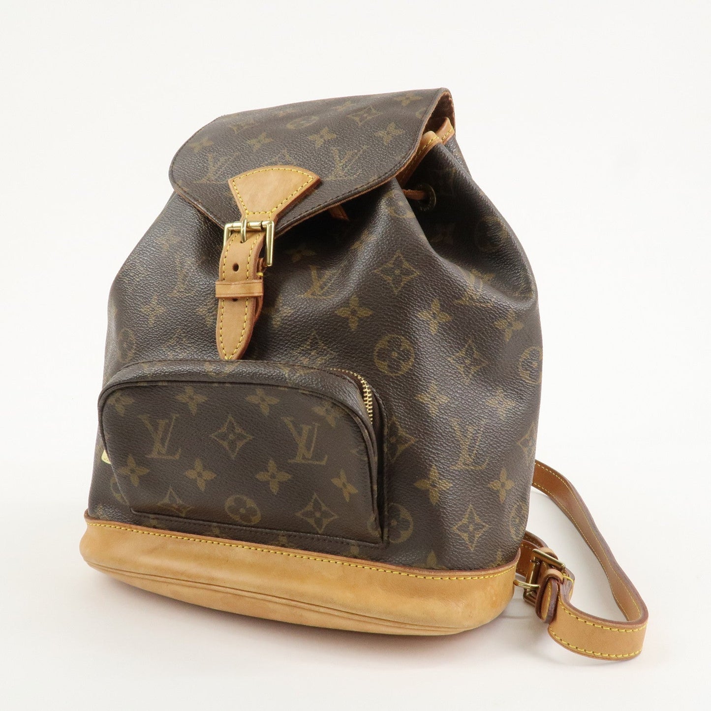 Louis Vuitton Monogram Canvas Montsouris MM Backpack Brown M51136