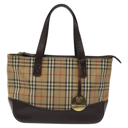 Burberry Nova Check Beige Canvas Tote Bag ( )