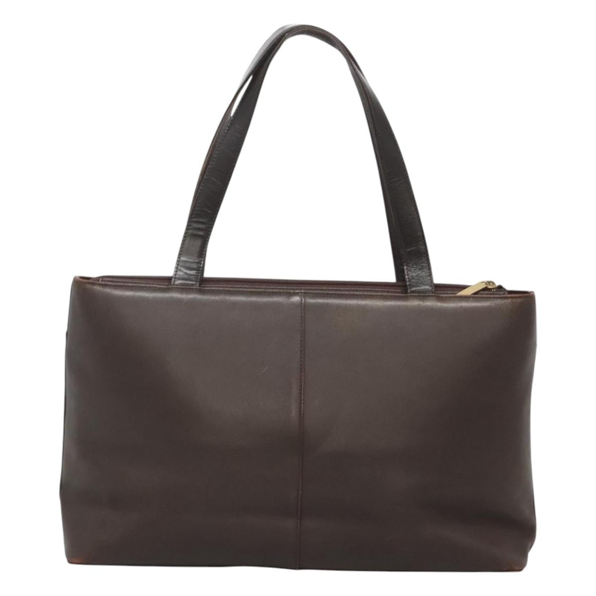 Burberry Nova Check Brown Leather Tote Bag ( )